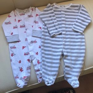 Kissy Kissy Bundle baby boys footie pajamas